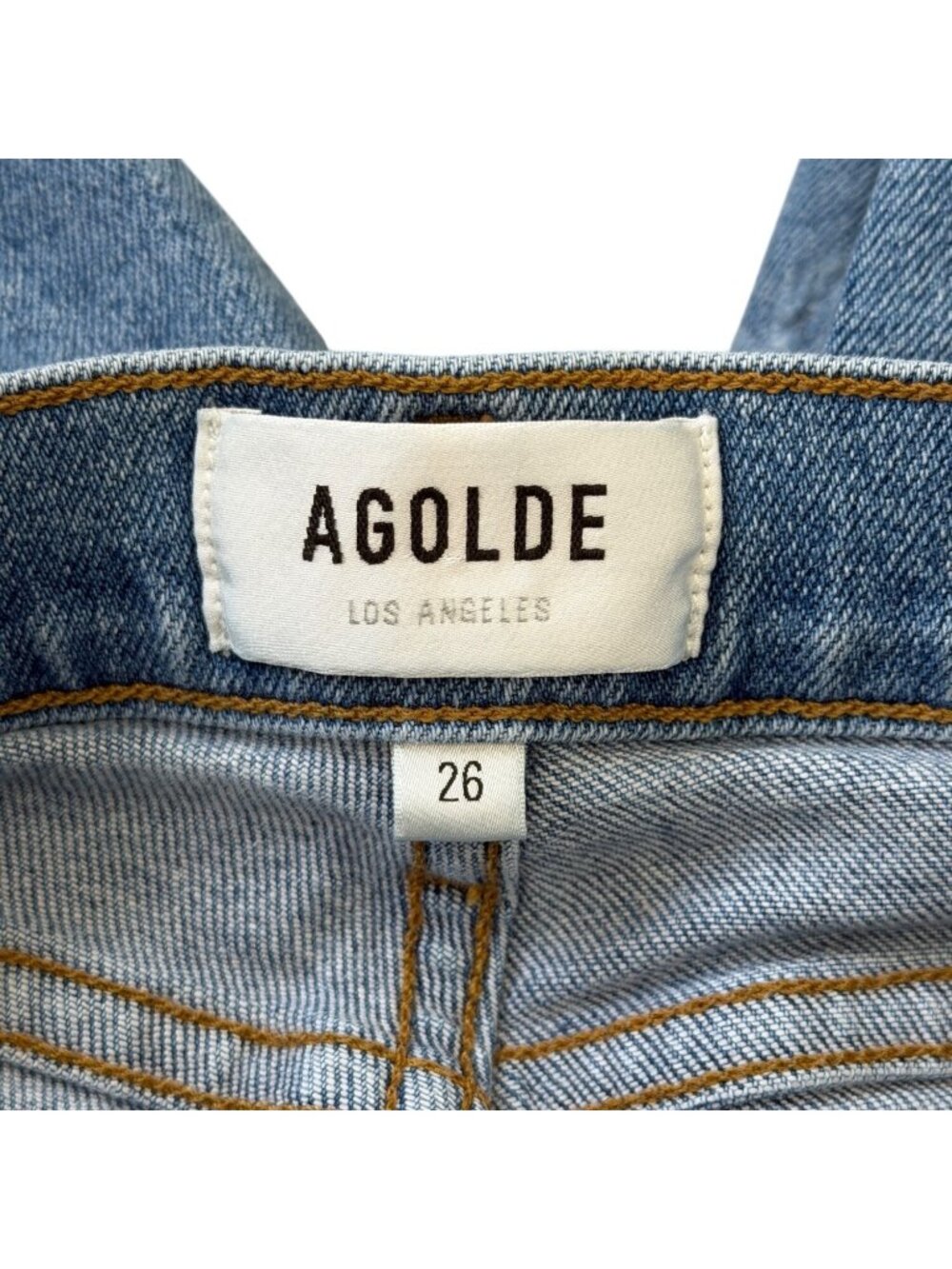 Agolde Womens Size 26 Nico Jean High Rise Slim Fit Button Fly Blue - Picture 3 of 9